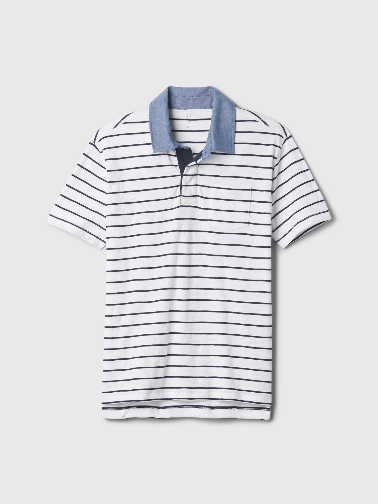 Kids Chambray Polo T-Shirt