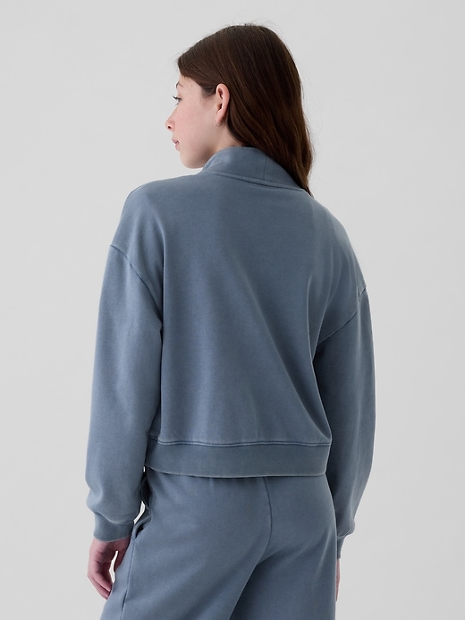 Image number 2 showing, Kids VintageSoft Half-Zip Crop Pullover
