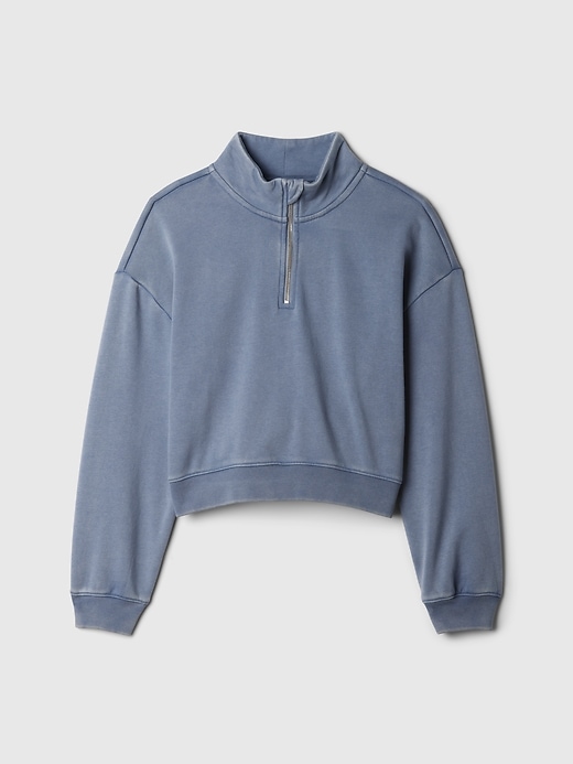Image number 5 showing, Kids VintageSoft Half-Zip Crop Pullover