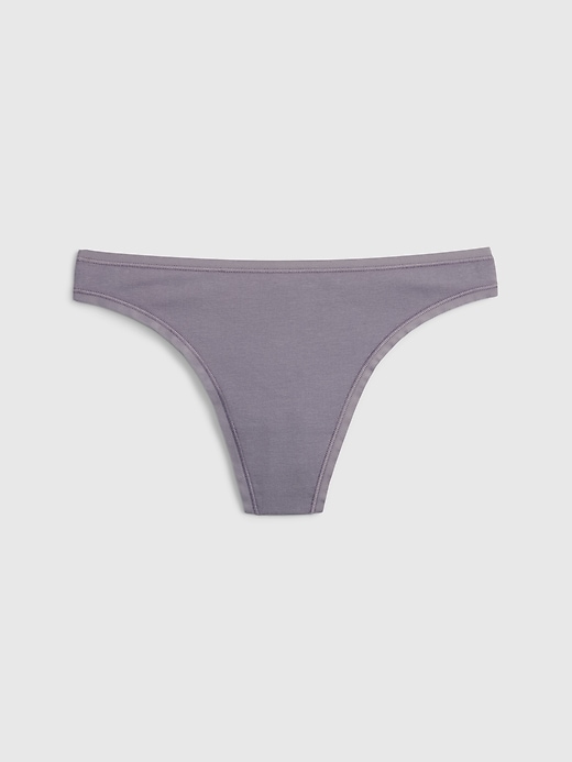 Image number 1 showing, Organic Stretch Cotton Thong
