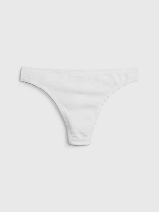 Image number 1 showing, Organic Stretch Cotton Thong