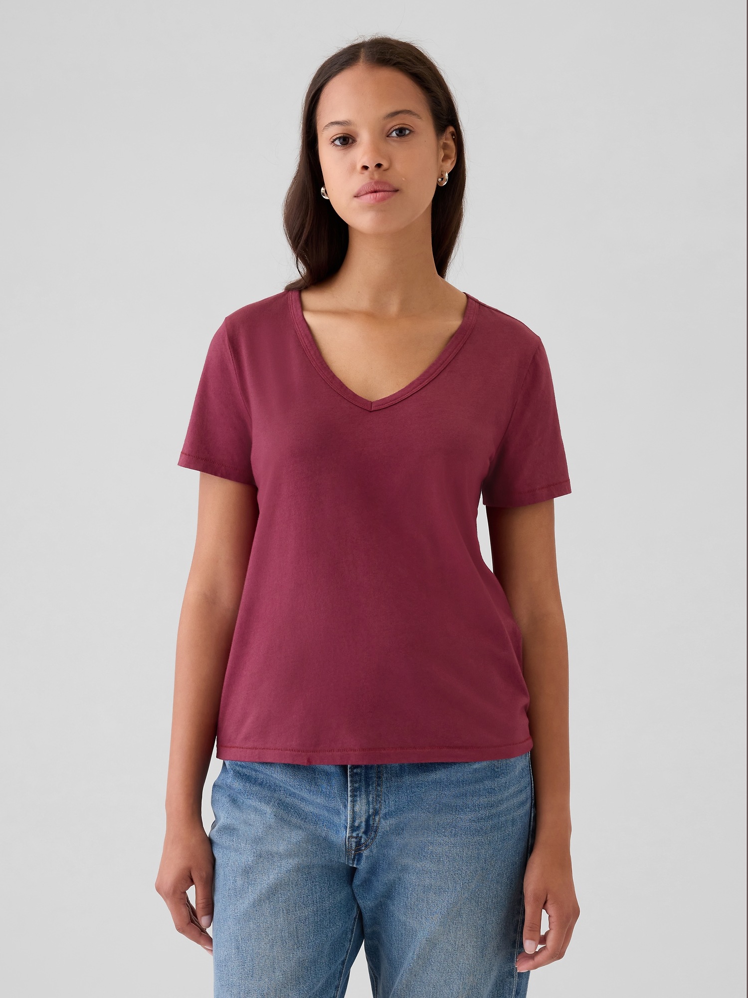 Organic Cotton VintageSoft V-Neck T-Shirt