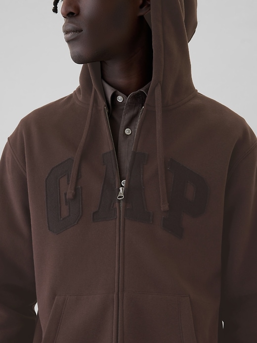 Adult VintageSoft Arch Logo Zip Hoodie | Gap