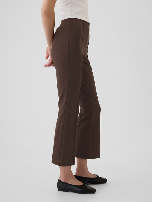 Image number 3 showing, High Rise Double Knit Crop Kick Pants