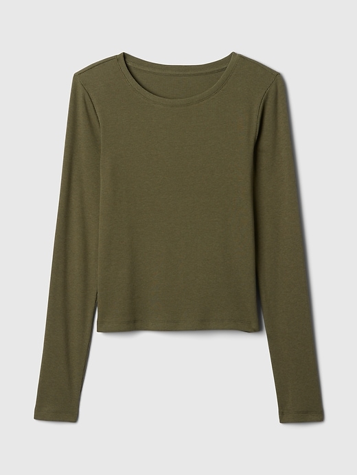 Image number 5 showing, Modern Rib Crop T-Shirt