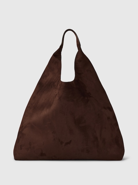 SAC FOURRE-TOUT SOUPLE EN SUÈDE VÉGANE