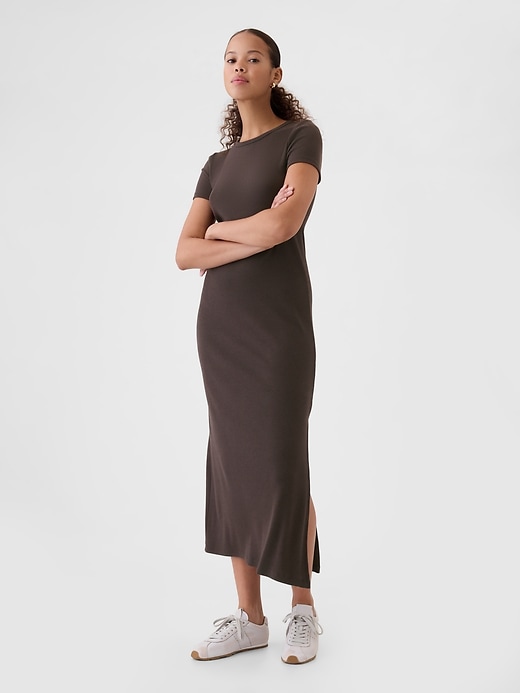 Modern Rib Maxi T-Shirt Dress | Gap