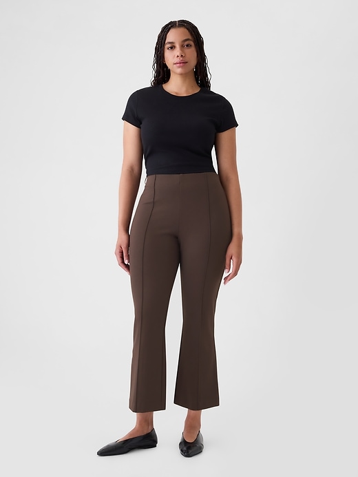 Image number 5 showing, High Rise Double Knit Crop Kick Pants
