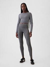 Image number 1 showing, GapFit Smooth High Rise Jersey Leggings