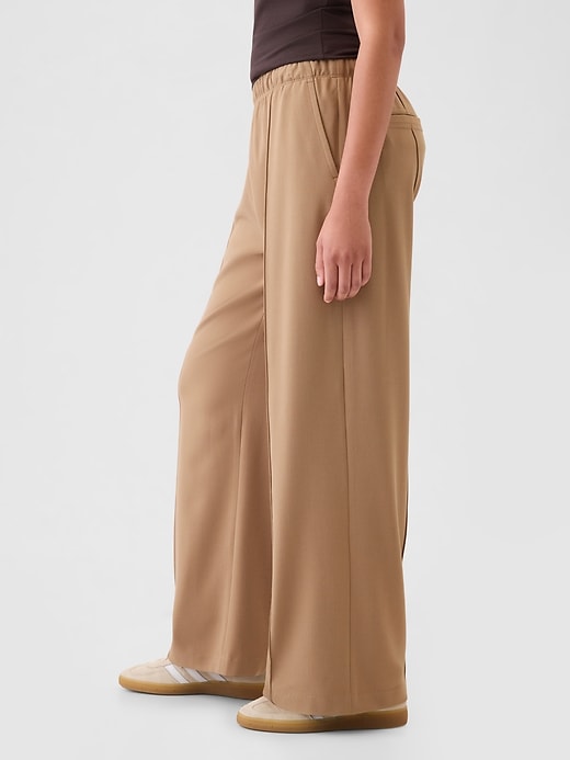 Image number 3 showing, Wide-Leg Seamed Easy Pants