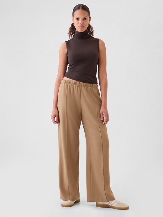Image number 1 showing, Wide-Leg Seamed Easy Pants