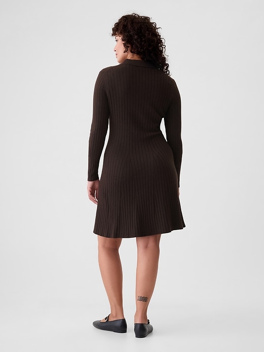 Image number 6 showing, CashSoft Polo Sweater Mini Dress