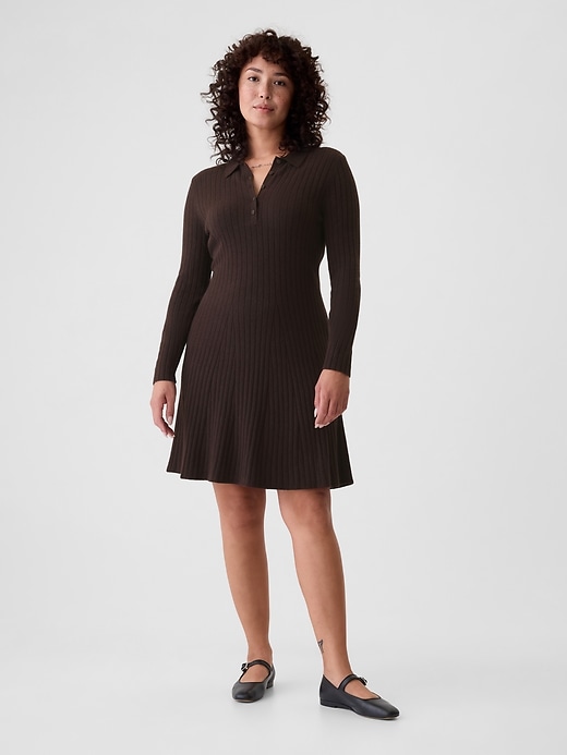 Image number 5 showing, CashSoft Polo Sweater Mini Dress