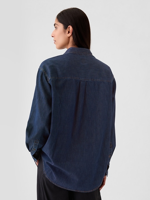 Image number 2 showing, Denim Big Shirt