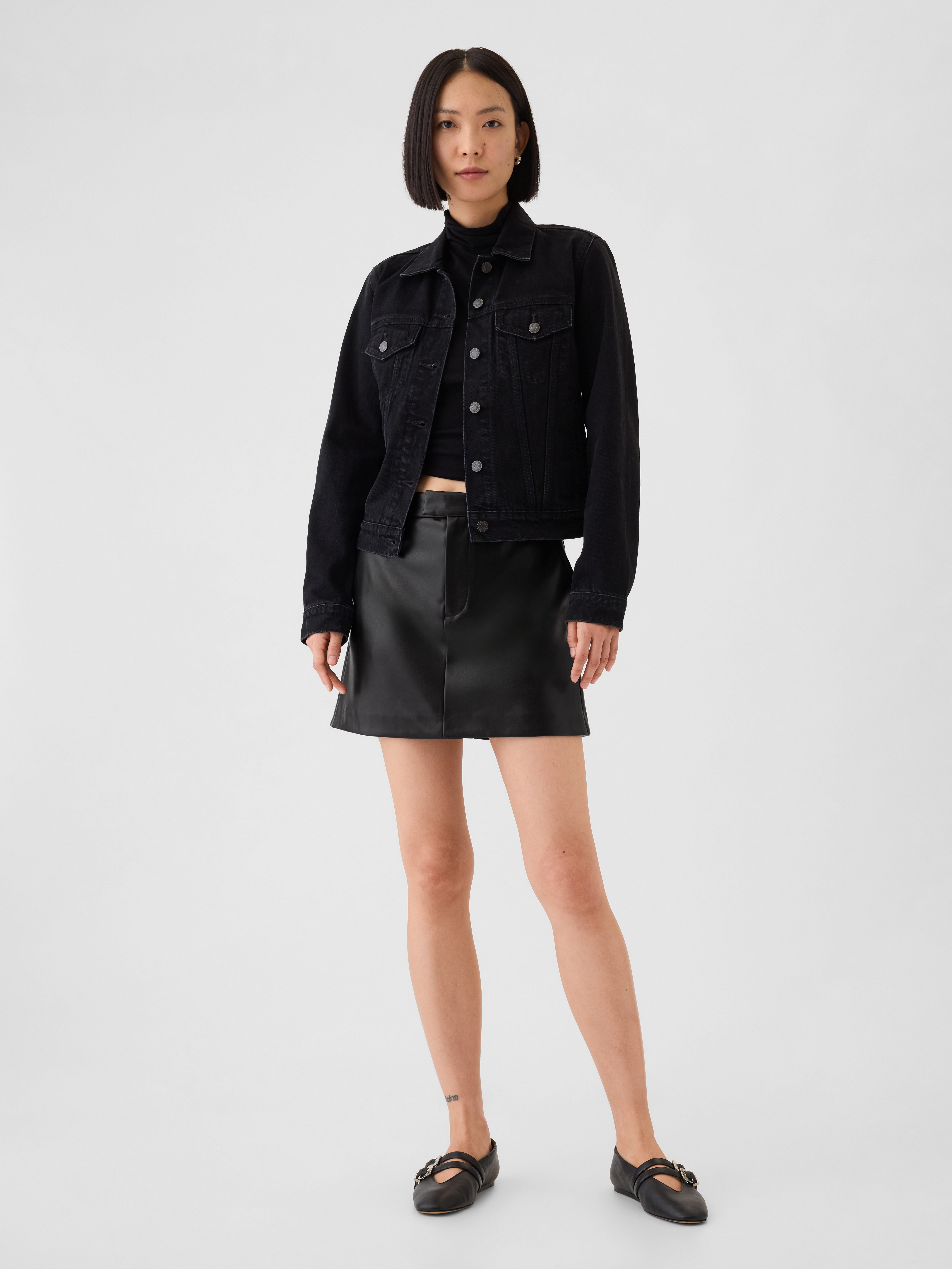 スカート Herlipto Vegan leather Mini Skort スカート Herlipto Vegan Leather Mini Skort Her lip to Vegan
