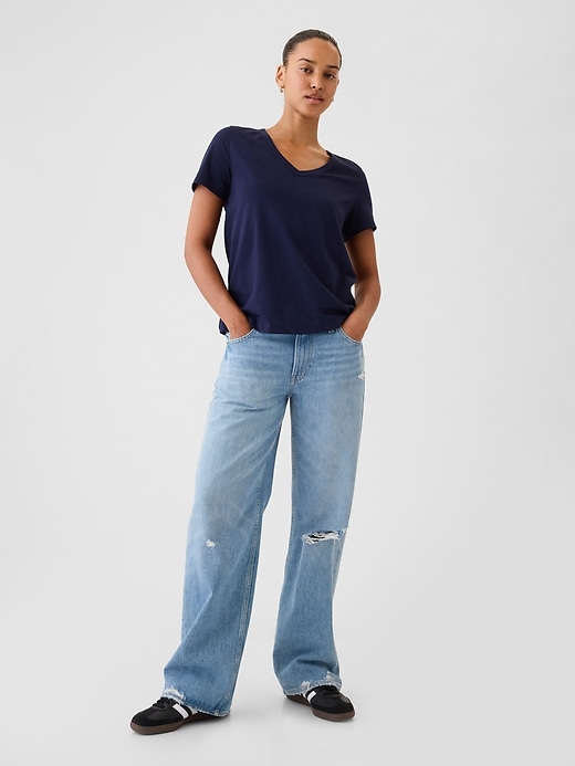 Image number 3 showing, Organic Cotton VintageSoft V-Neck T-Shirt