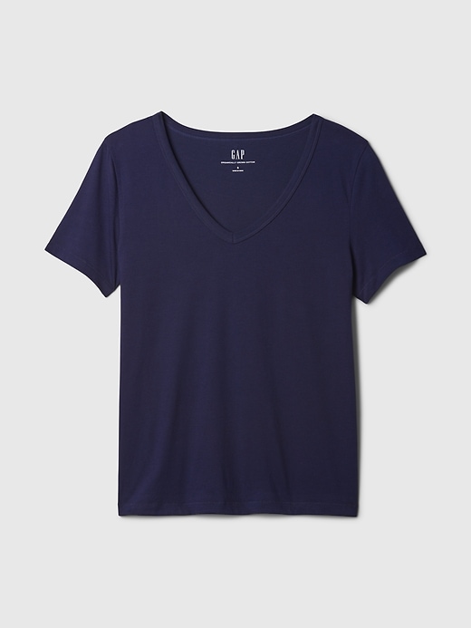Image number 4 showing, Organic Cotton VintageSoft V-Neck T-Shirt