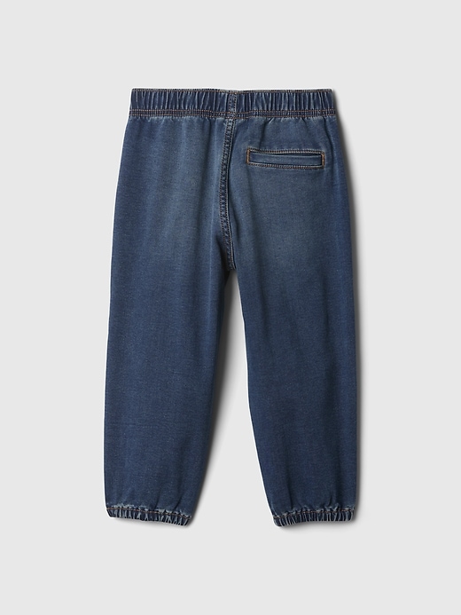 L'image numéro 2 présente Pantalon parachute en denim ultra-confo pour Bébé et Tout-petit