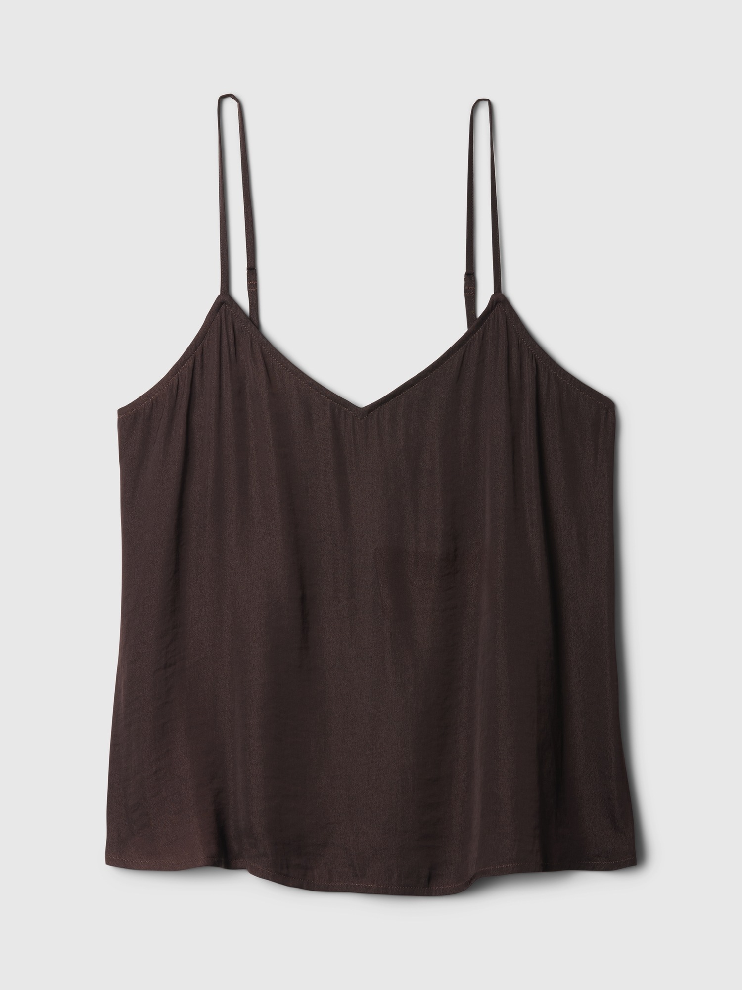 grey satin cami