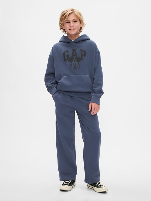 Image number 3 showing, Gap × Disney Kids VintageSoft Mickey Mouse Logo Hoodie