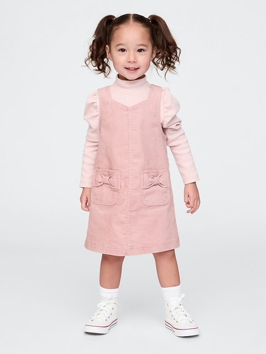 Image number 1 showing, Baby & Toddler Reissue Velvet Jumper Dress
