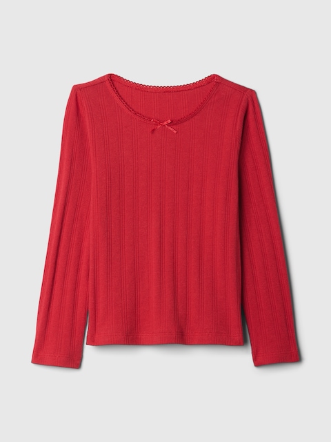T-SHIRT EN TRICOT POINTELLE POUR BÉBÉ ET TOUT-PETIT