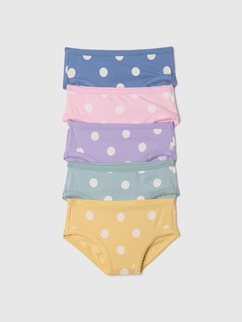 Toddler Organic Stretch Cotton Bikini Briefs (5-Pack)
