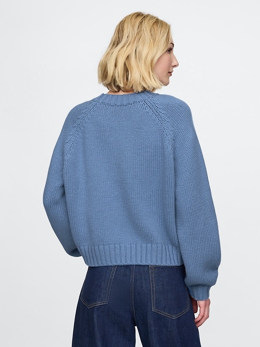 bluelea ーSweat balloon pullover Harmony Balloon Sleeve Knit Sweater Blue / White Stripe | Princess