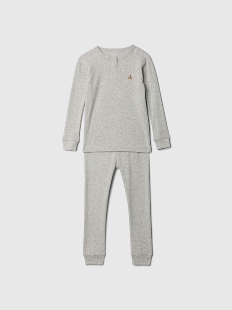 PYJAMA EN COTON BIOLOGIQUE BROSSÉ POUR BÉBÉ ET TOUT-PETIT