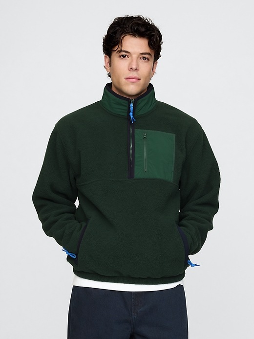 Sherpa Half-Zip Pullover | Gap