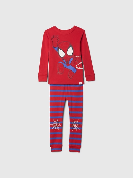 Image number 1 showing, Baby & Toddler Marvel Organic Brushed Cotton PJ Set