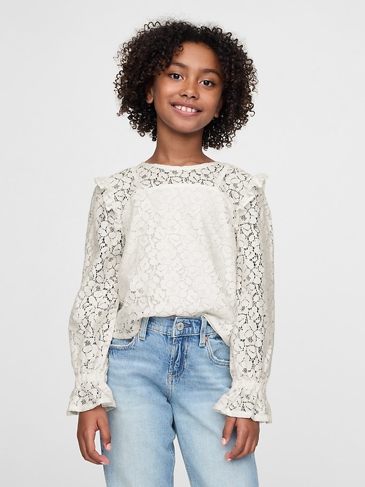 frill lace blouse
