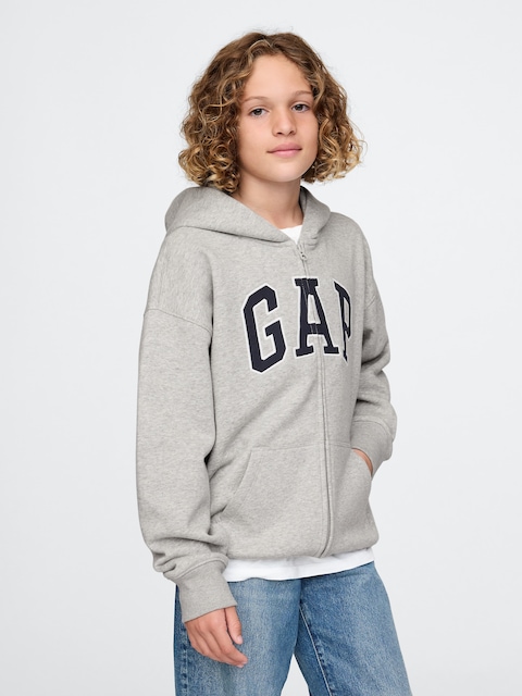 Kids VintageSoft Logo Zip Hoodie