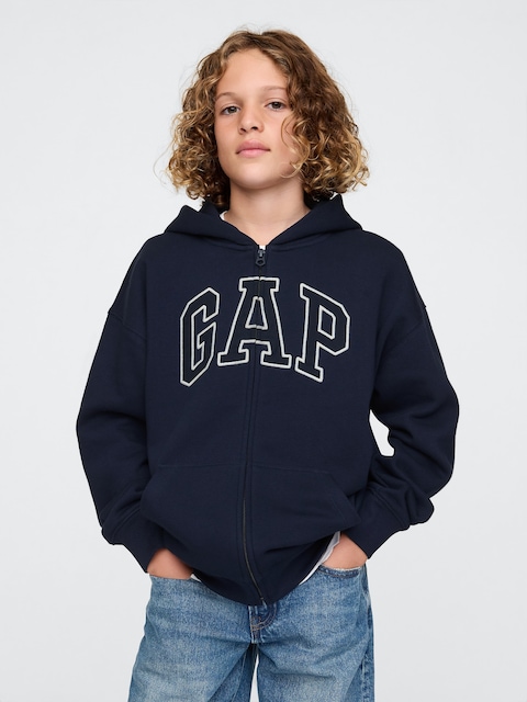 Kids VintageSoft Logo Zip Hoodie