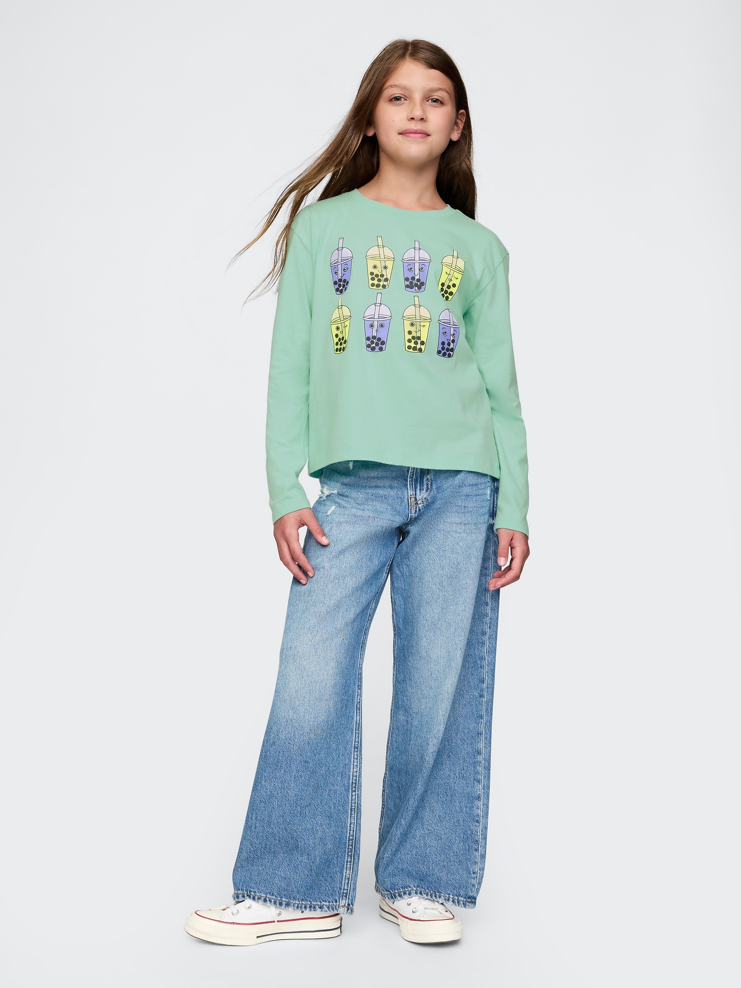 T-shirt Fille Enfant Gap - Taille 10 Ans (Large) - Couleur Rose - Occasion En Très Bon état - Manches Courtes