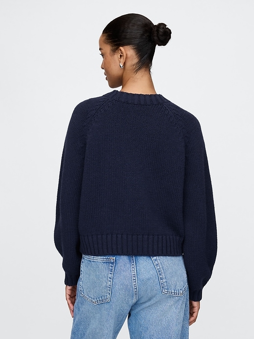 Relaxed Balloon-Sleeve Sweater | Gap