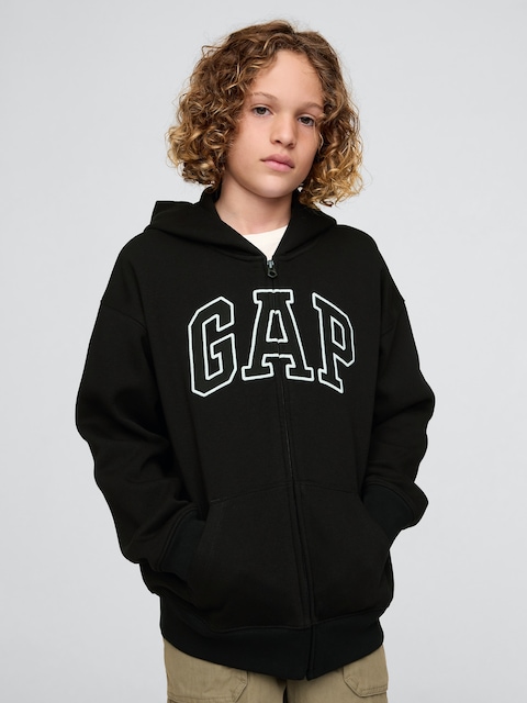 Kids VintageSoft Logo Zip Hoodie