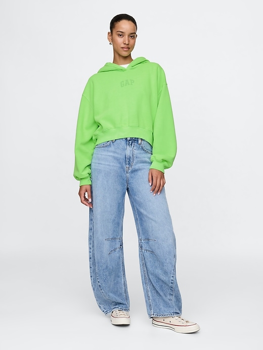 トップス 90 Logo Original Cropped Hoodie 90 Logo Original Cropped Hoodie 【9090 girl】 – YZ