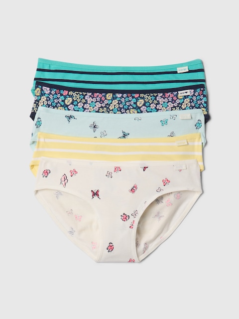 Kids Organic Stretch Cotton Bikini Briefs (5-Pack)