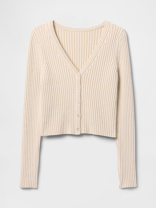 Image number 5 showing, Plaited Rib Crop Cardigan