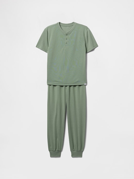 L'image numéro 1 présente Pyjama avec pantalon de jogging en matière recyclée pour Enfant