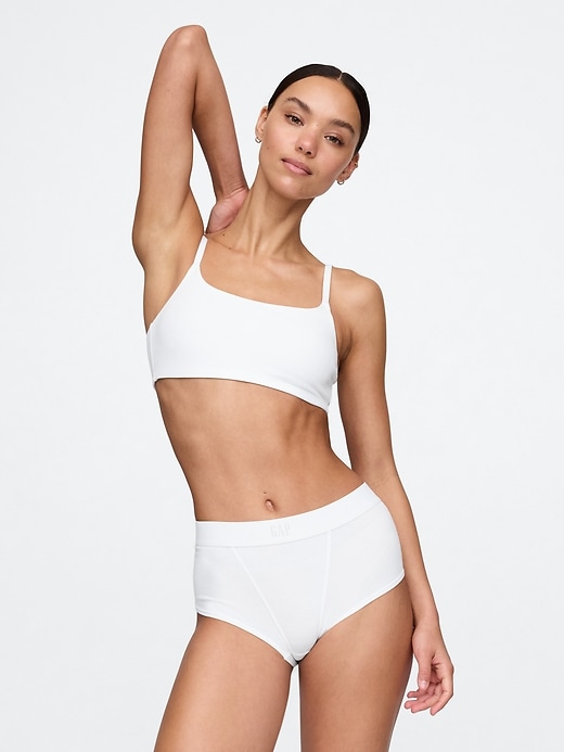 L'image numéro 1 présente Soutien-gorge léger en coton biologique extensible