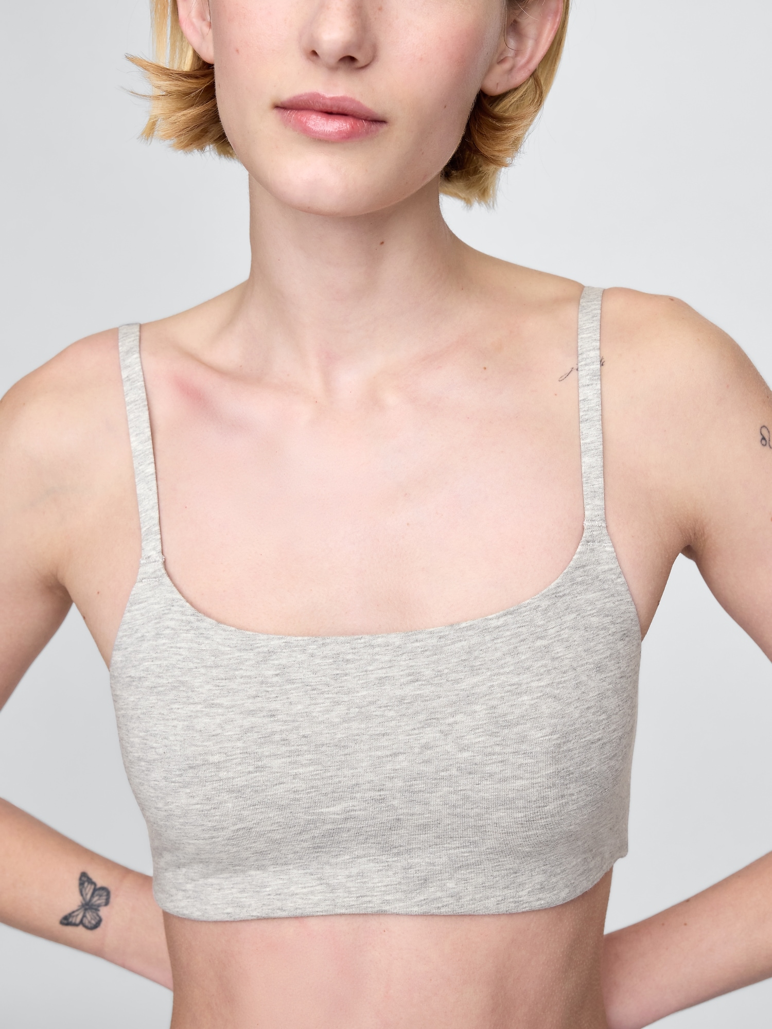 Organic Stretch Cotton Bralette | Gap
