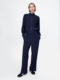 Image number 1 showing, GapFit Tech High Rise Split-Hem Pants
