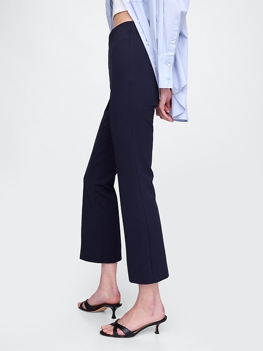 Image number 3 showing, High Rise Double Knit Crop Kick Pants