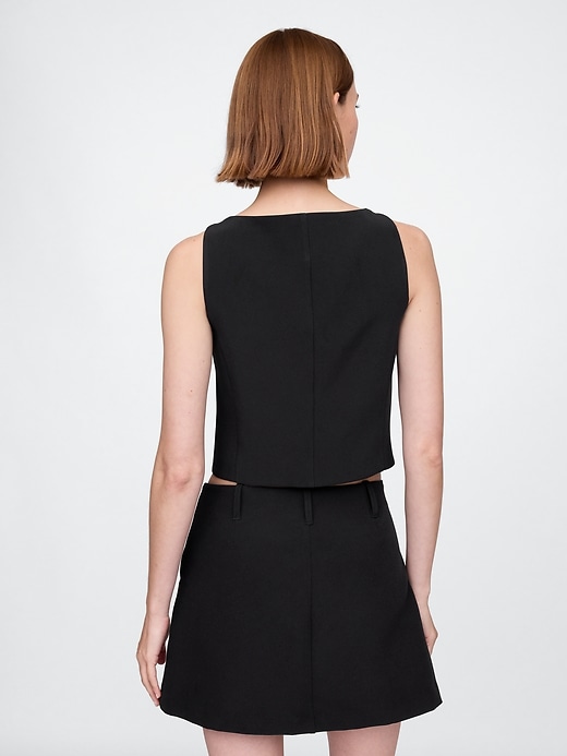 Image number 2 showing, BiStretch Boatneck Crop Vest