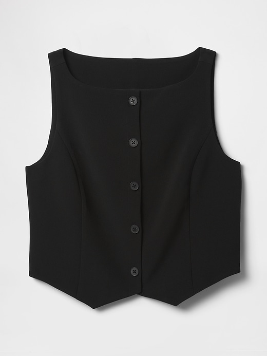 Image number 5 showing, BiStretch Boatneck Crop Vest