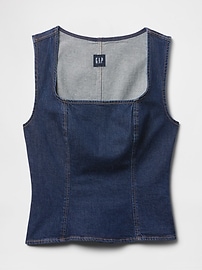 トップス fumikauchida Nepped Denim Square-NeckTop 185030969_o3.jpg?