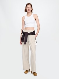 Image number 1 showing, GapFit Tech High Rise Split-Hem Pants