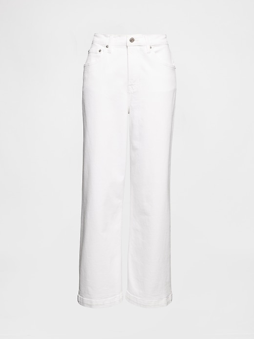 Image number 7 showing, High Rise Stride Wide-Leg Ankle Jeans